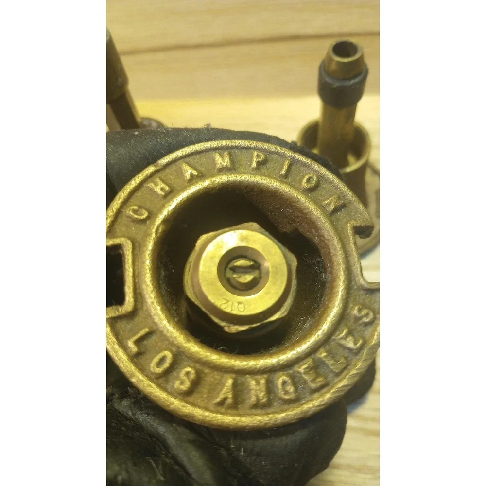 Master Restorer Set: 5 Polished Champion LA Brass Sprinkler Heads & Original...